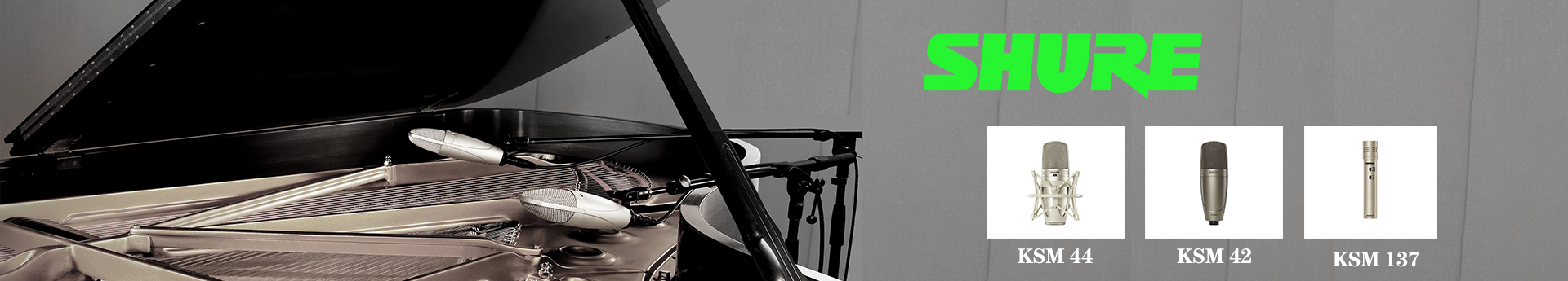 SHURE KSM系列有線話筒，KSM137,KSM44,KSM9